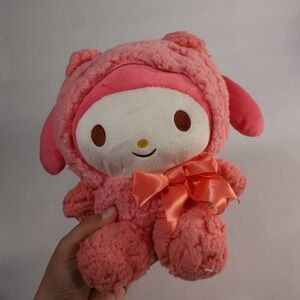 Sanrio My Melody Nakajima Pink Sheep Lamb Costume Plush Satin Bow Kawaii 8 inch